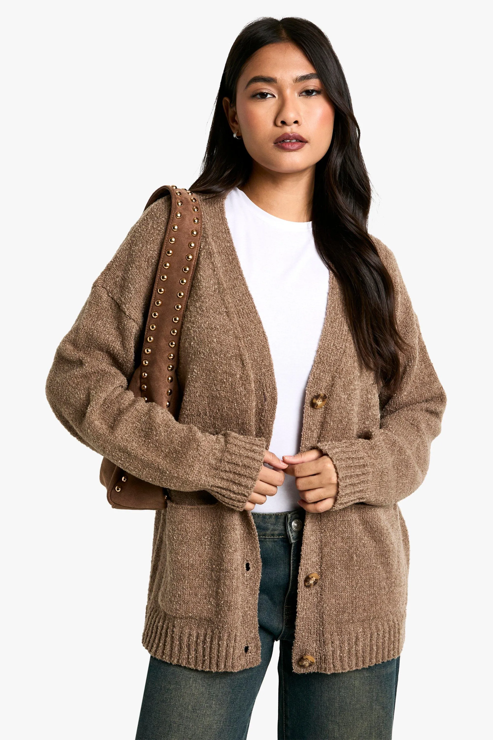 Soft Knit Button Through Cardigan