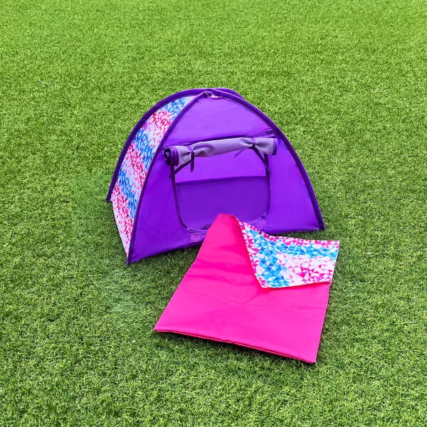 Sophia's by Teamson Kids Sophia's by Teamson Kids - 18'' Doll - Smaller Tent & Sleeping Bag, Purple