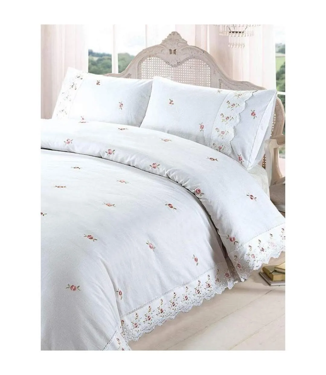 Sophie floral duvet cover set cream/pink Rapport