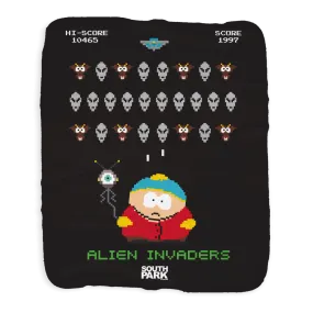 South Park Alien Invaders Grey Sherpa Blanket