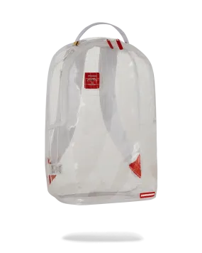 Sprayground DLXSV Backpack (Clear Embossed Sharks In Paris)  