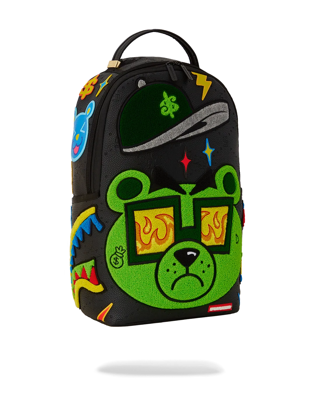 Sprayground DLXSV Backpack (Colorful Money Bear Cheneille)  