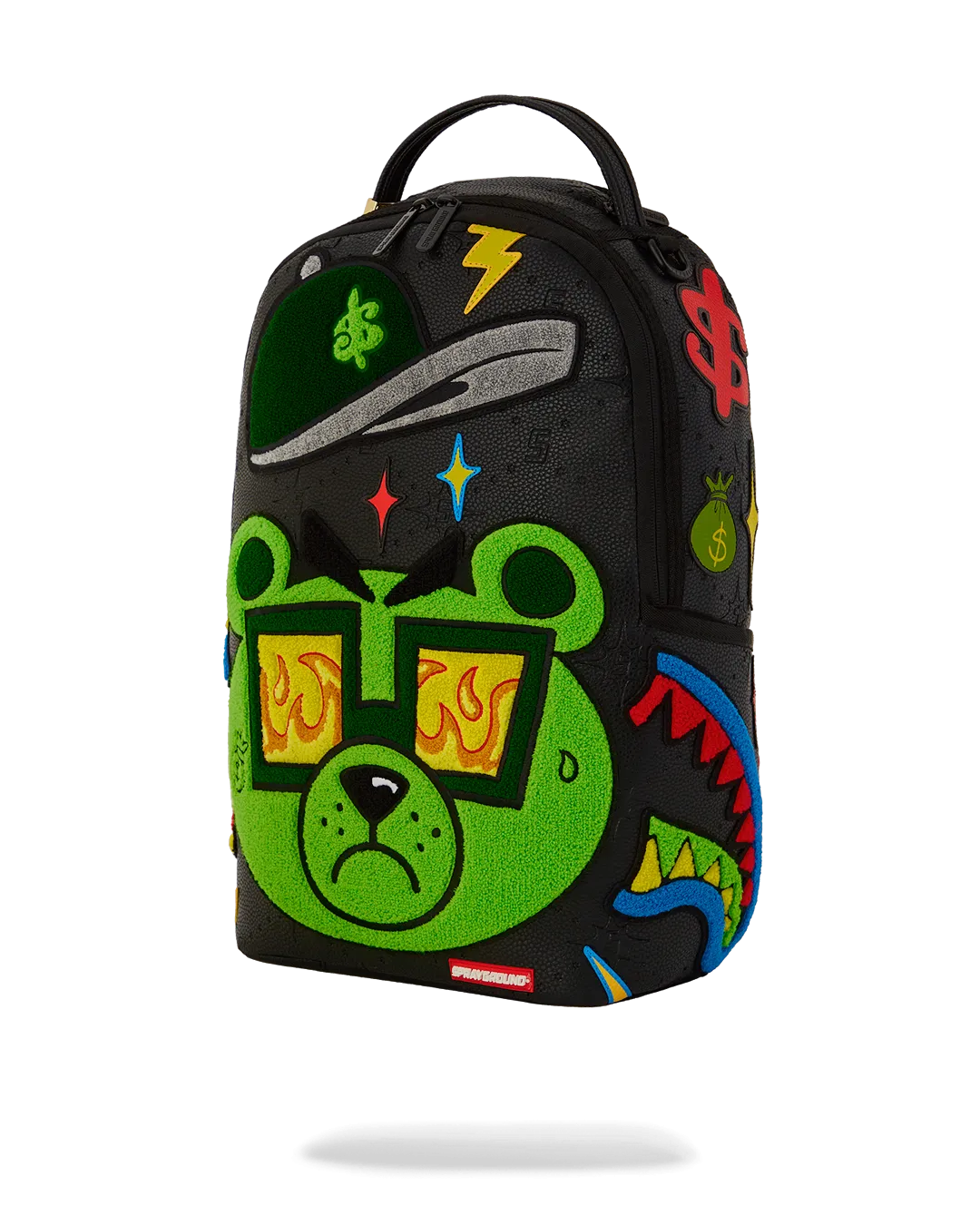 Sprayground DLXSV Backpack (Colorful Money Bear Cheneille)  