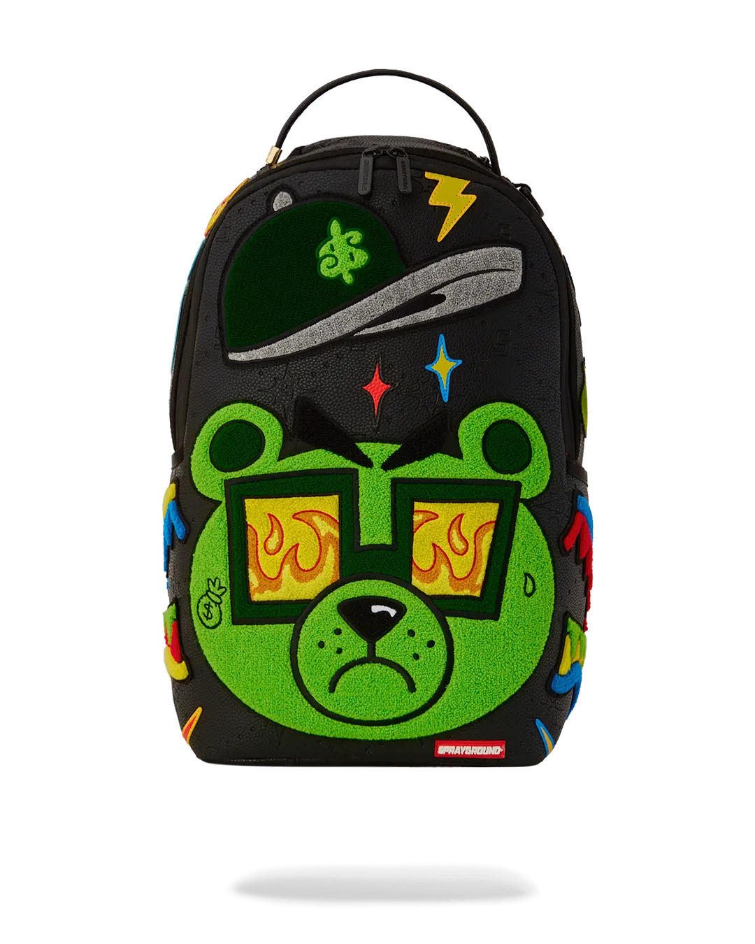 Sprayground DLXSV Backpack (Colorful Money Bear Cheneille)  