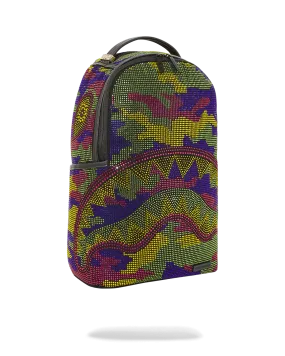 Sprayground Embellished Backpack (Trippy Trinity Camo Crystal)  