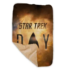 Star Trek  Day Logo Sherpa Blanket