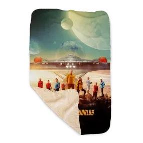 Star Trek: Strange New Worlds Landing Party Key Art Sherpa Blanket