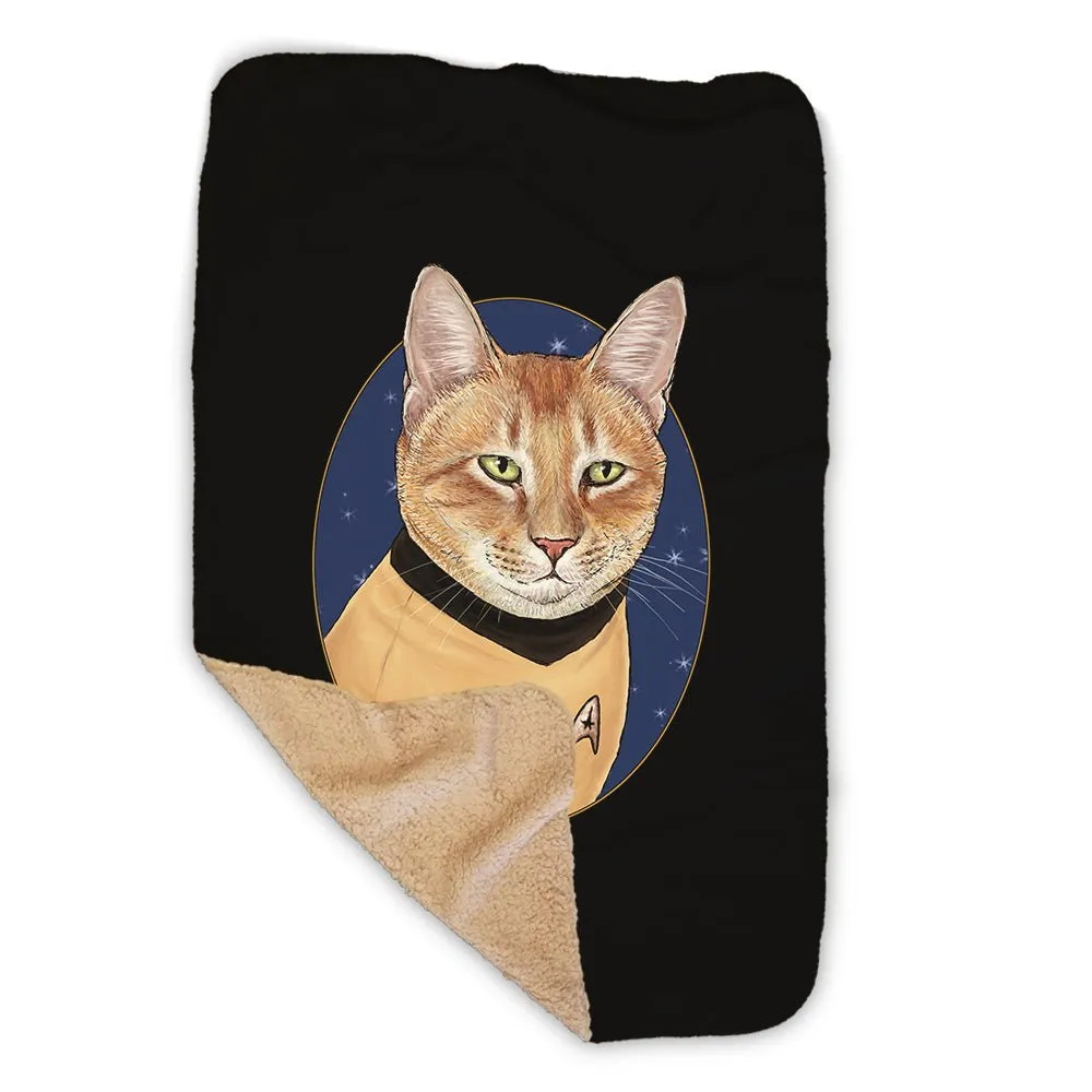 Star Trek: The Original Series Cat Captain Kirk Sherpa Blanket