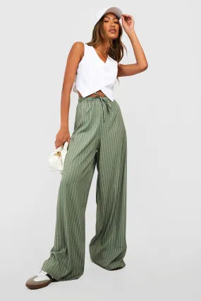 Stripe Wide Leg Floaty Pants