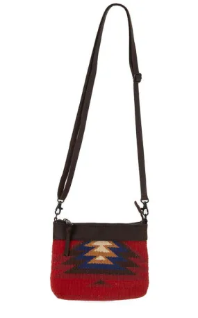 STS Ranchwear Rich Red & Colorful Aztec Crimson Sun Woven Grace Crossbody Bag