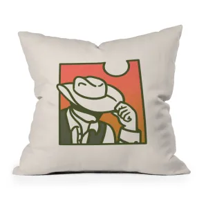 Sunset Cowboy Indoor / Outdoor Throw Pillows (DS) DD