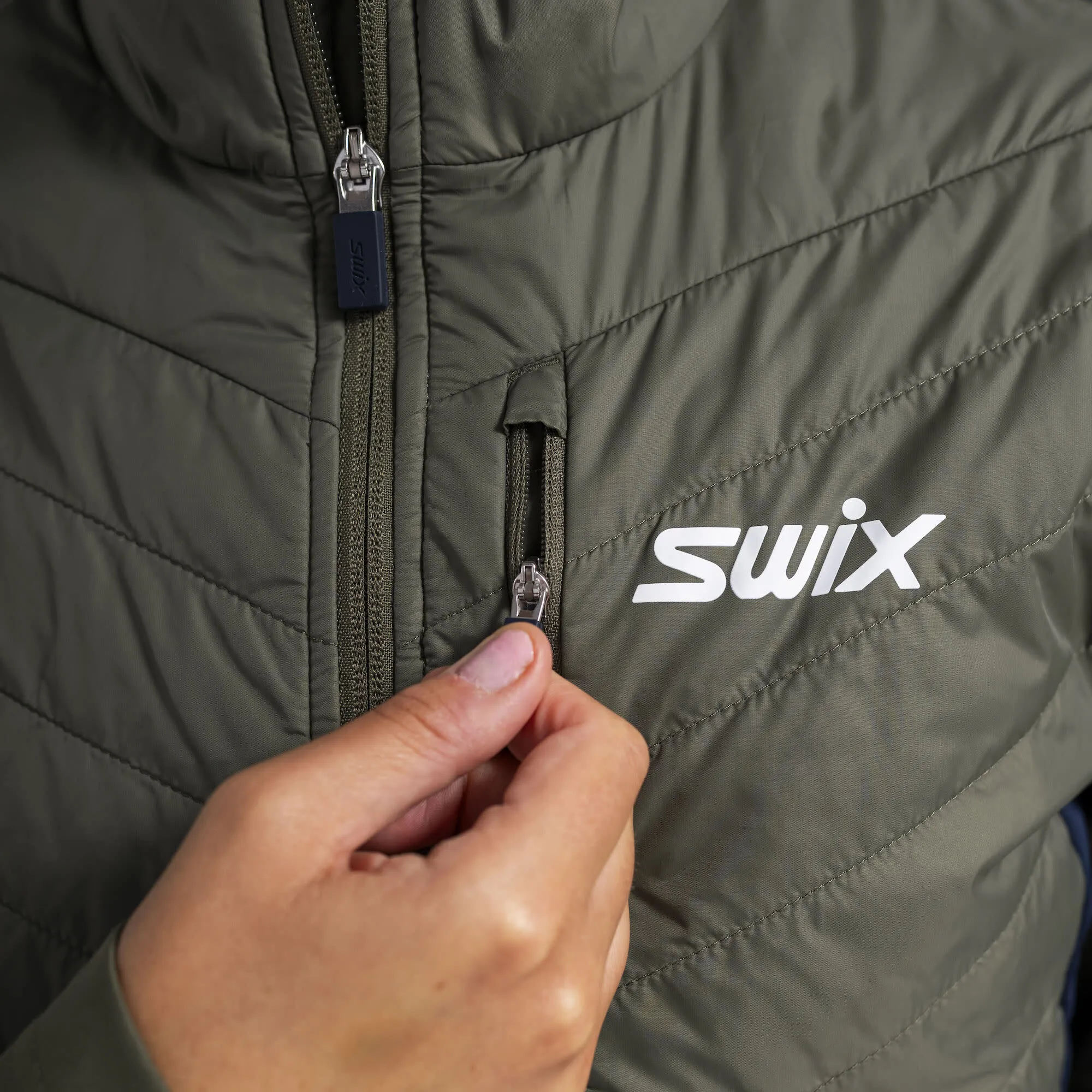 Swix Women's Dynamic Hybrid Insulated Jacket Olive/ Dark Navy | Buy Swix Women's Dynamic Hybrid Insulated Jacket Olive