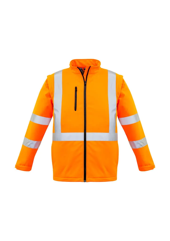 Syzmik Unisex Hi Vis 2 In 1 X Back Soft Shell Jacket (ZJ680)-