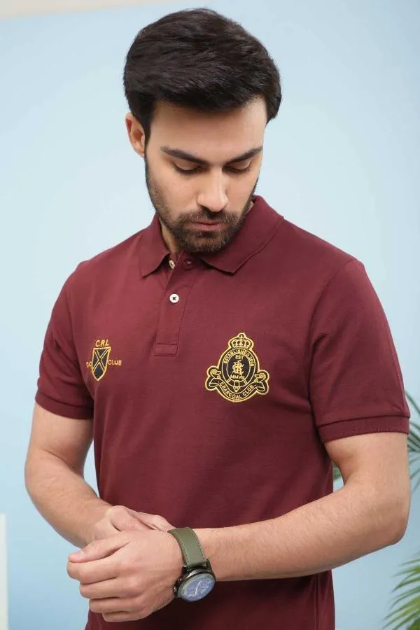 T SHIRT POLO MAROON