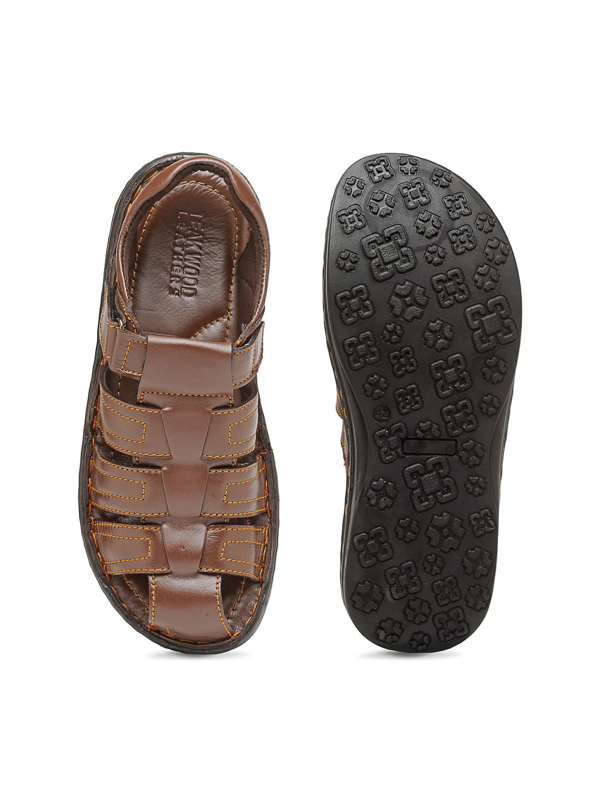 Teakwood Men's Real Leather Sandals