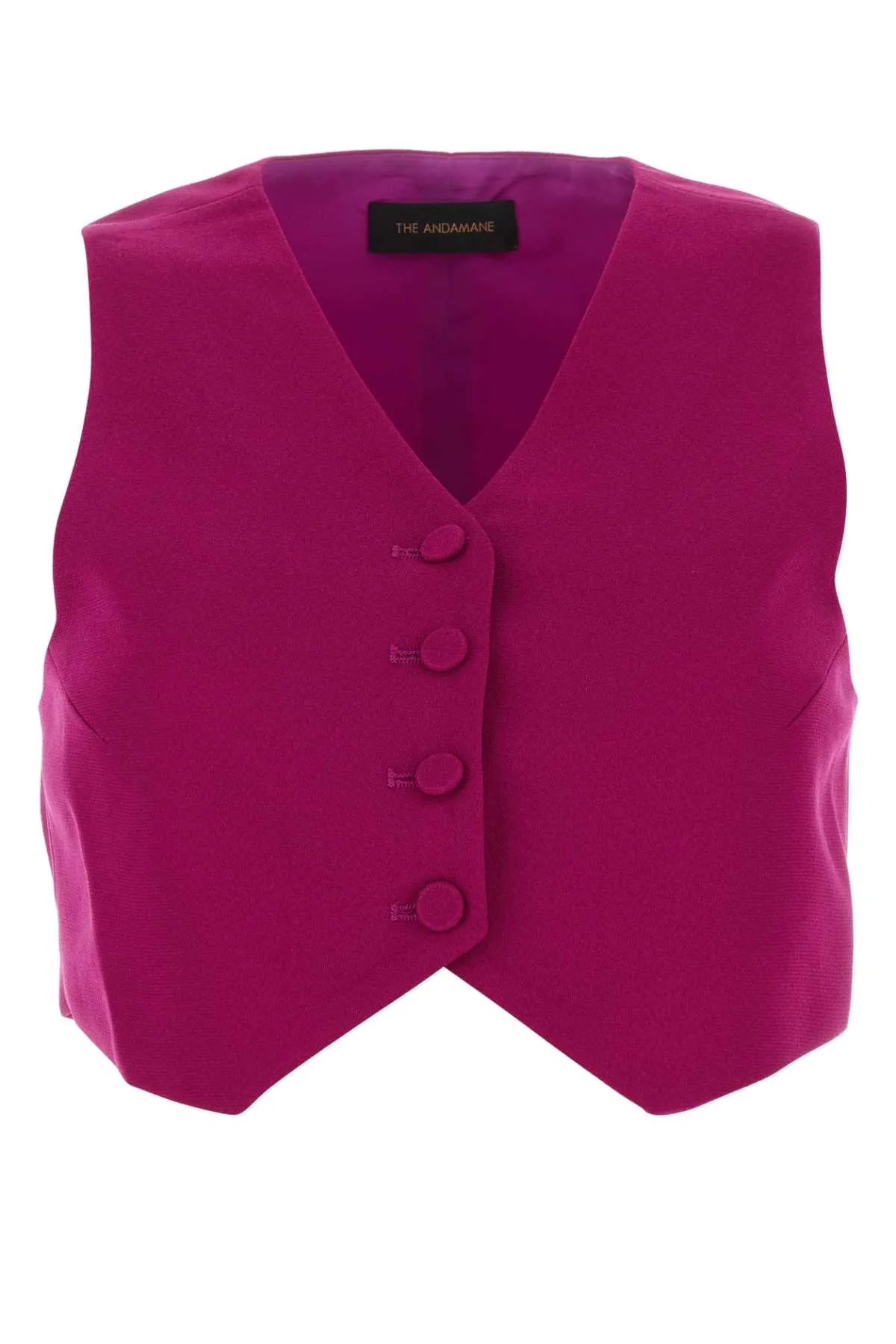 The Andamane Tyrian Purple Polyester Vest