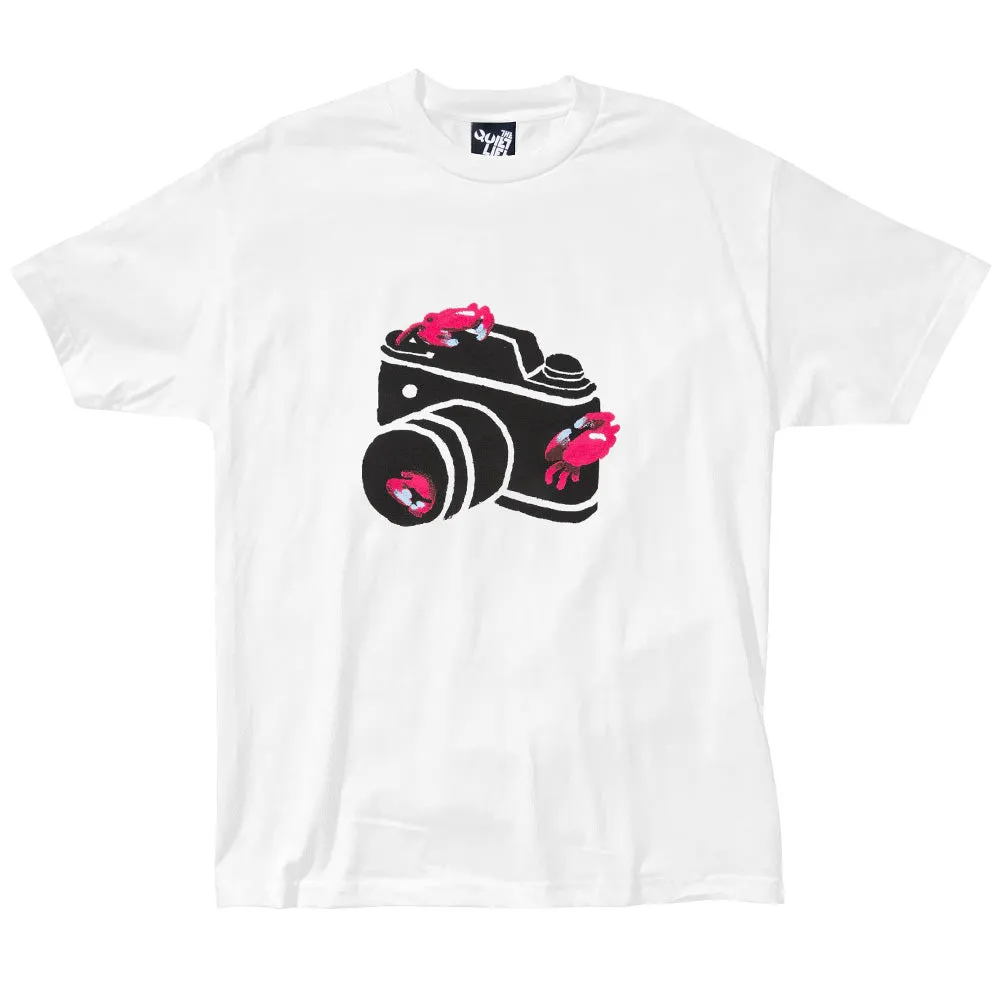 THE QUIET LIFE CAMERA CRABS TEE // WHITE