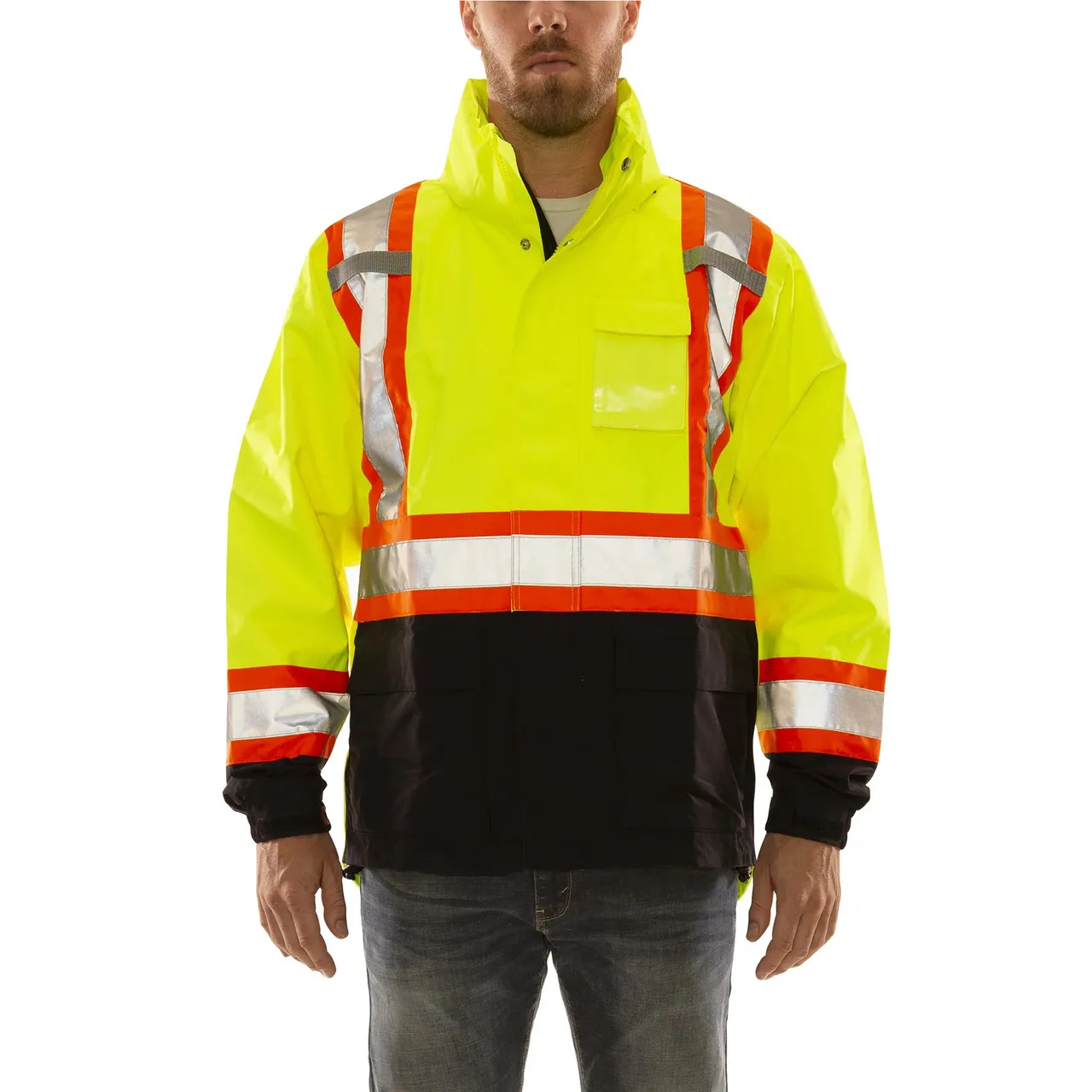 Tingley Class 3 X-Back Two-Tone Reflective Black Bottom Icon Safety Jacket J24122C