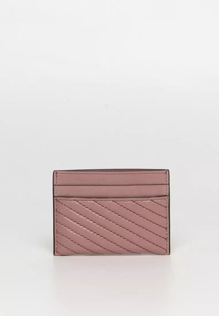 Tory Burch Kira Moto Quilt Card Holder