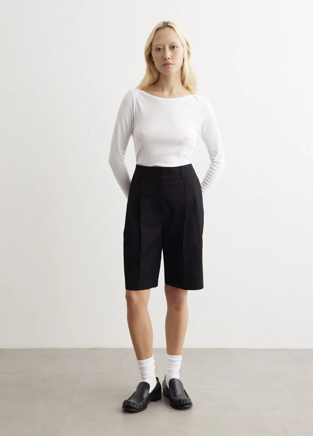 Toteme -  Relaxed Twill Shorts - Shorts