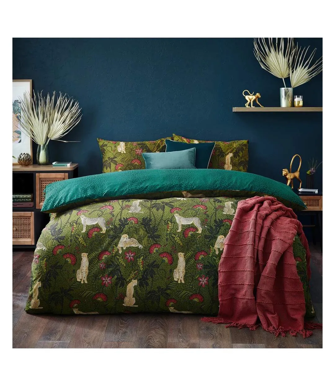 Tropica cheetah duvet cover set multicoloured Furn