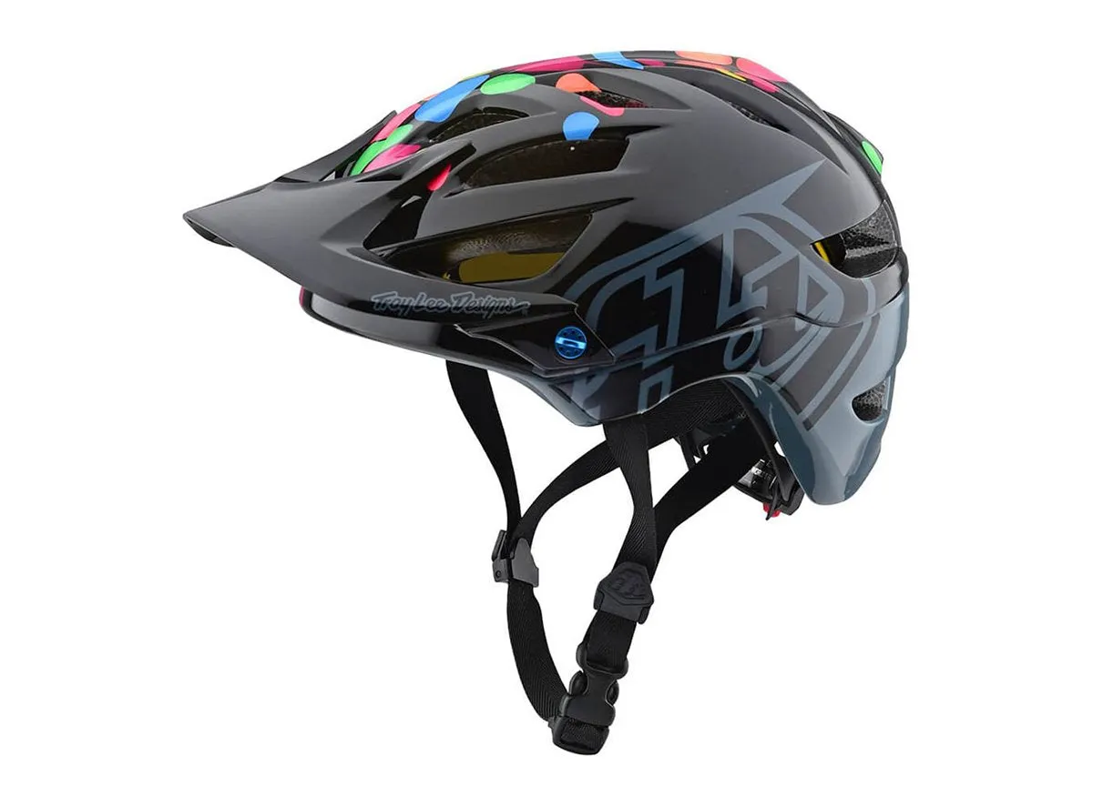 Troy Lee Designs A1 MIPS Jelly Beans Helmet - Youth - Black-Gray