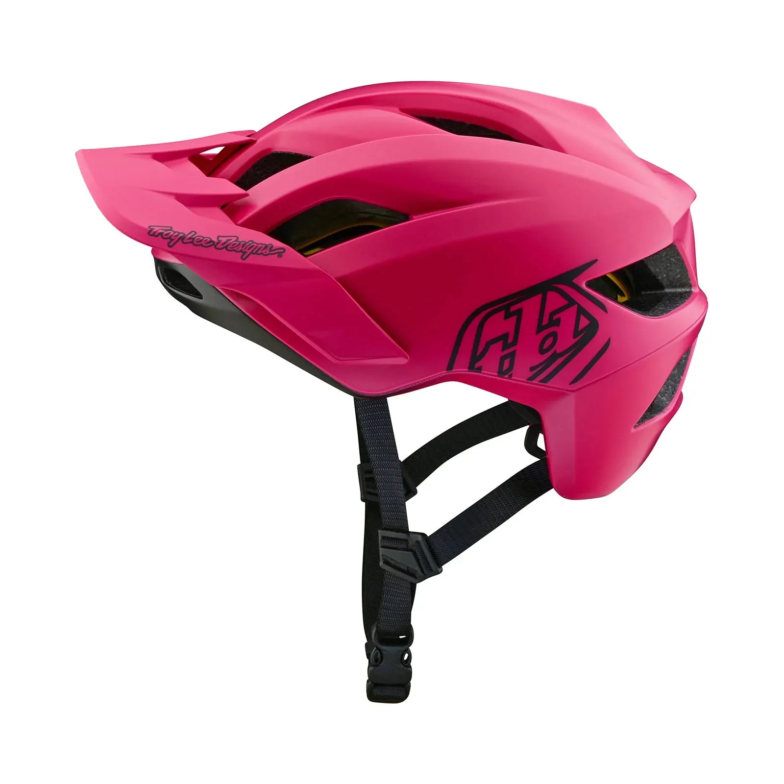 Troy Lee Designs Flowline MTB Helmet with MIPS - Point - Raspberry