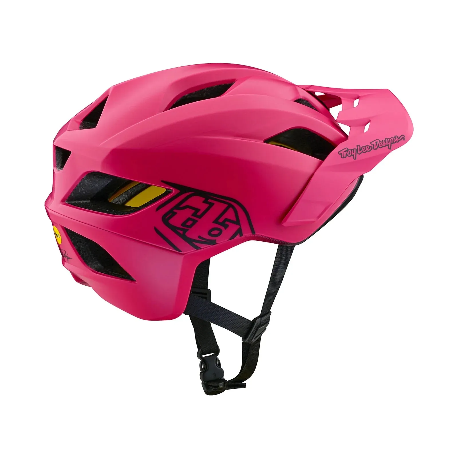 Troy Lee Designs Flowline MTB Helmet with MIPS - Point - Raspberry