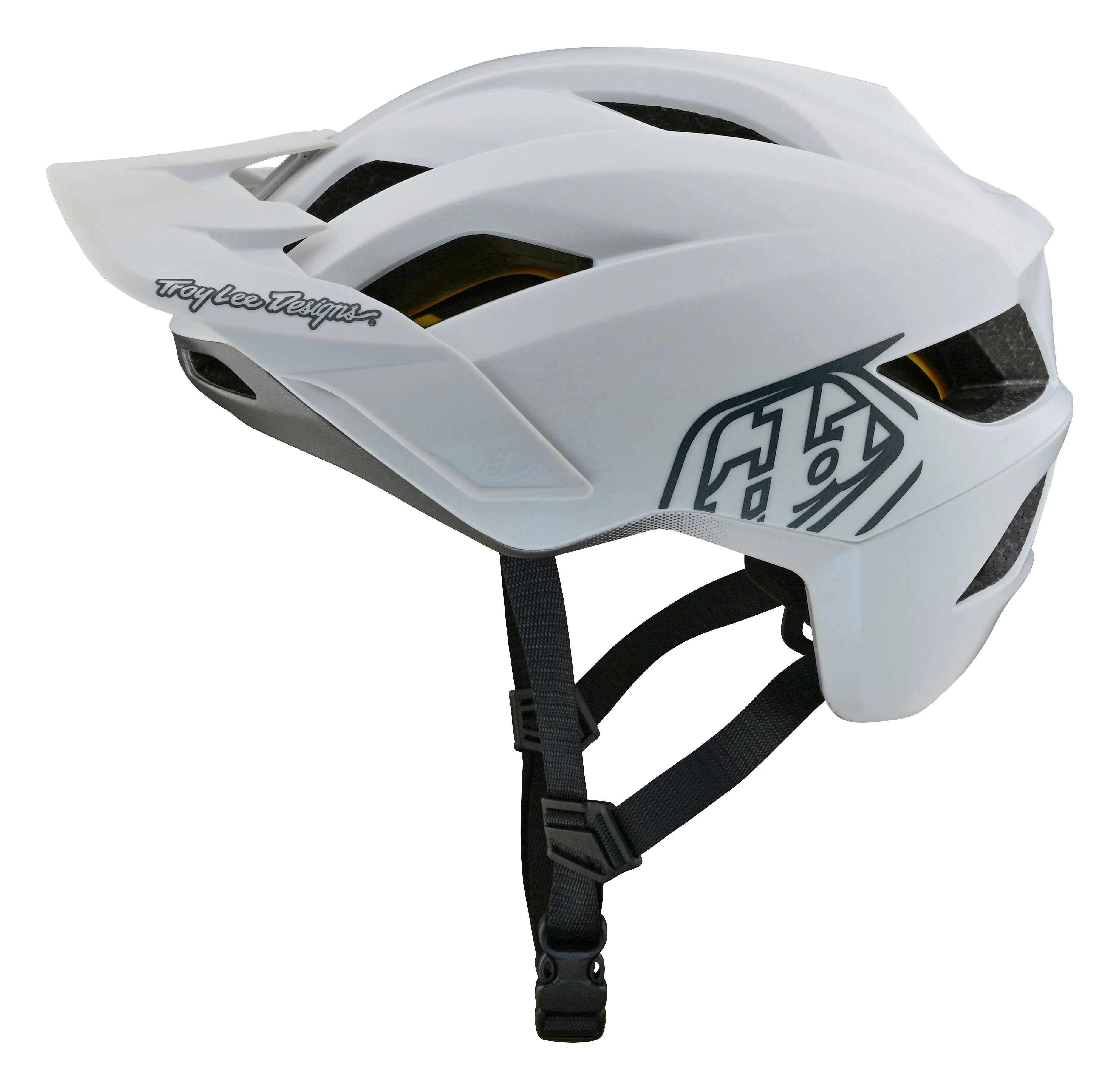 Troy Lee Designs Flowline MTB Helmet with MIPS - Point - White