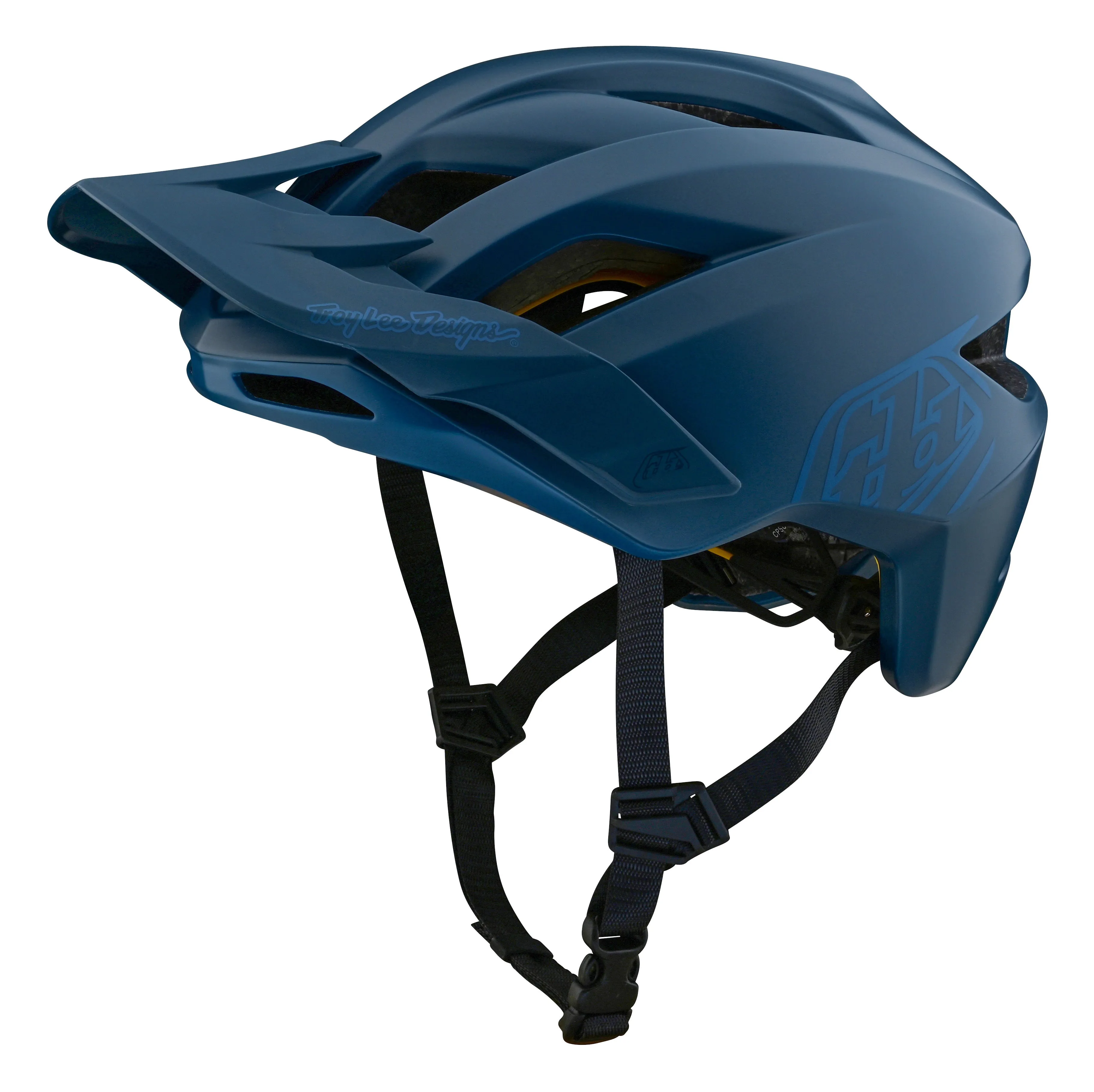 Troy Lee Designs Flowline MTB Helmet with MIPS - Youth - Point - Dark Indigo