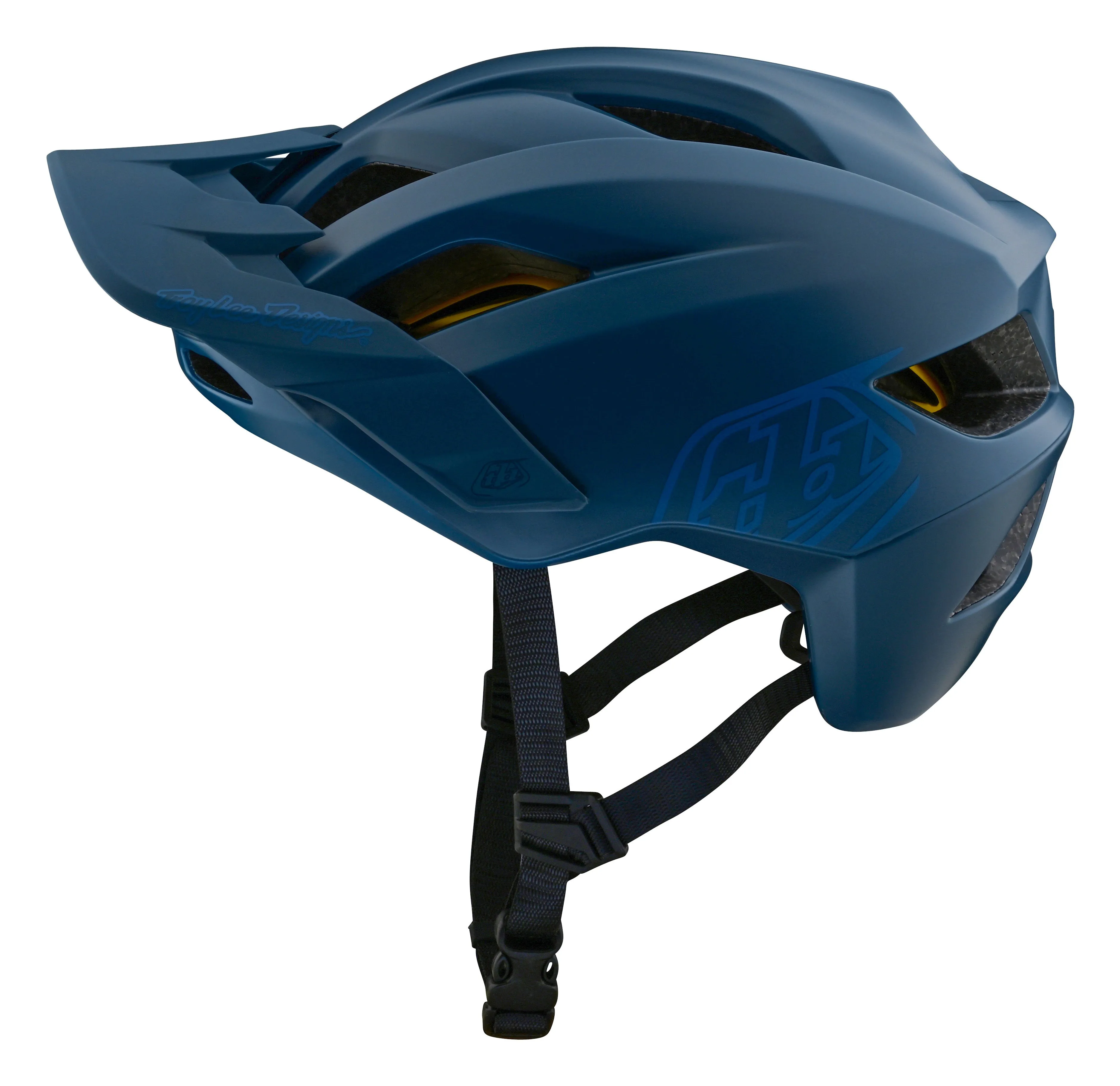 Troy Lee Designs Flowline MTB Helmet with MIPS - Youth - Point - Dark Indigo