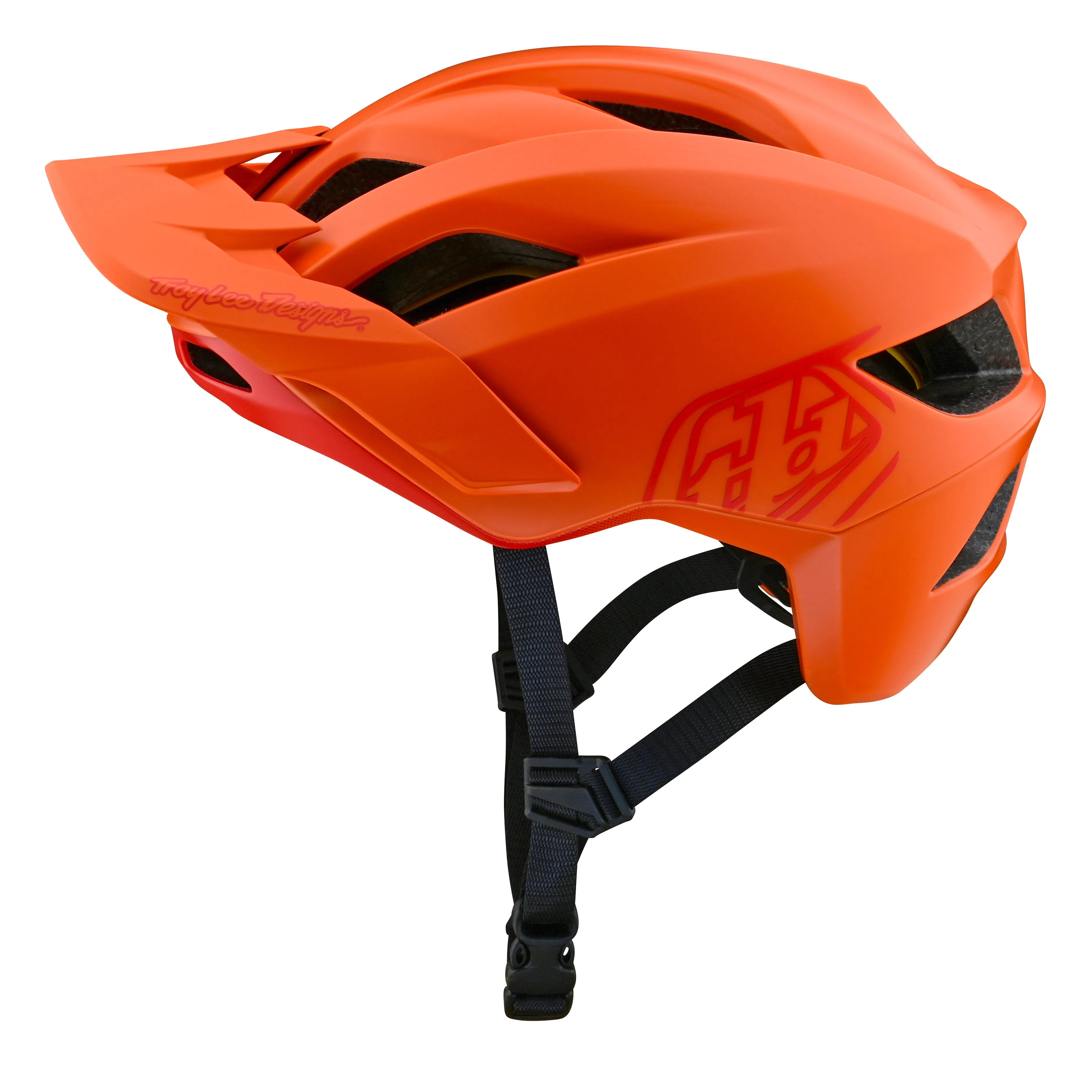 Troy Lee Designs Flowline MTB Helmet with MIPS - Youth - Point - Mandarin