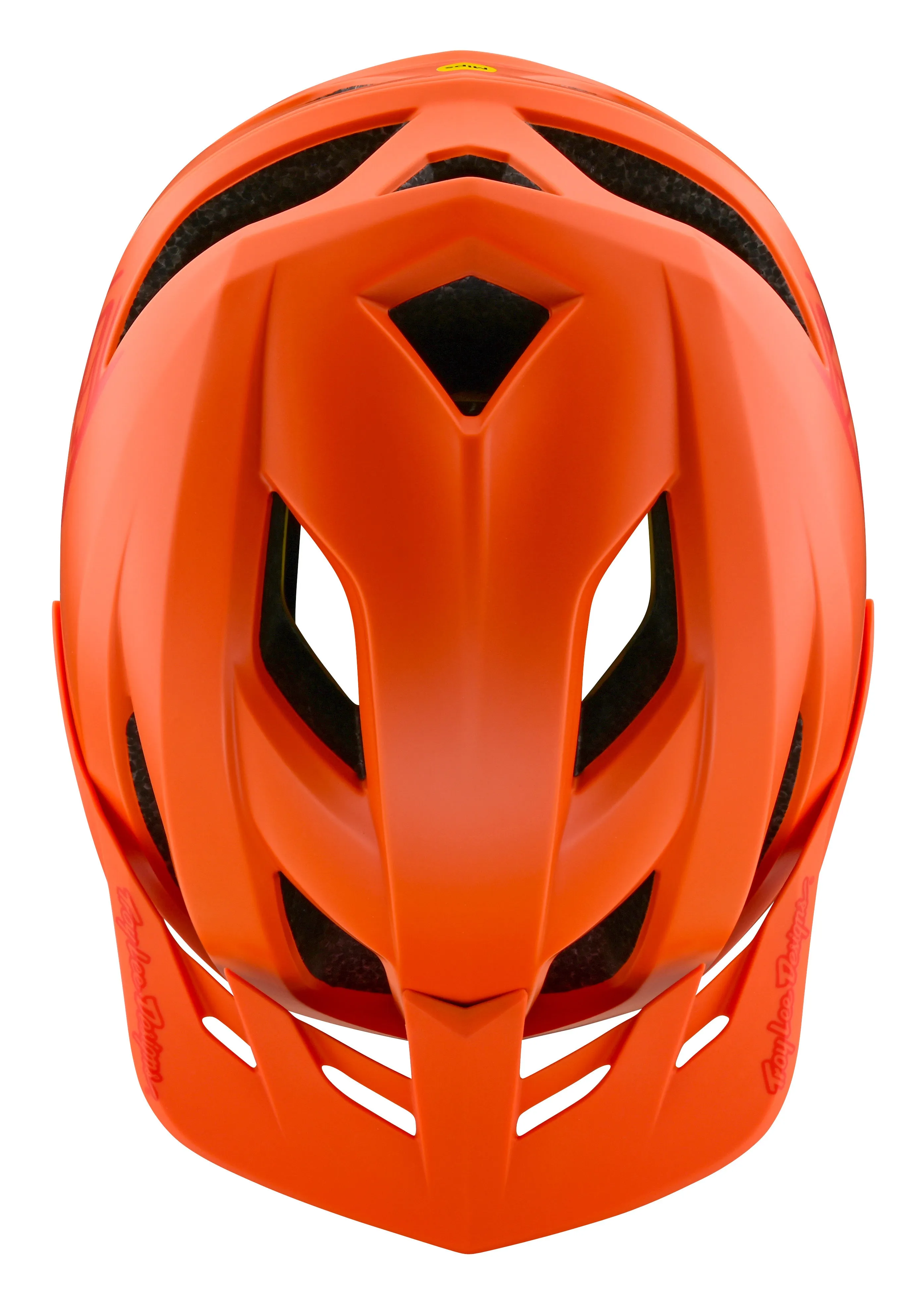 Troy Lee Designs Flowline MTB Helmet with MIPS - Youth - Point - Mandarin