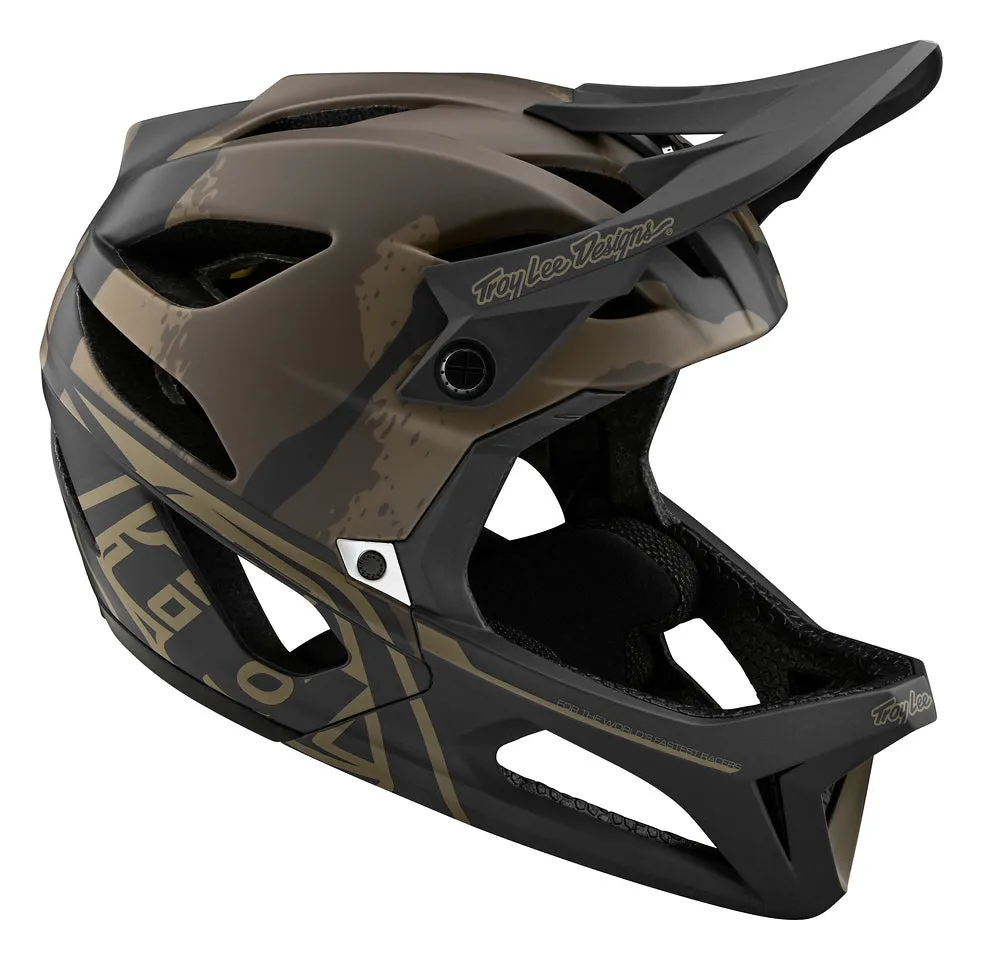 Troy Lee Designs Stage Full Face Helmet with MIPS - Stealth - Camo Olive