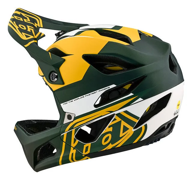 Troy Lee Designs Stage Full Face Helmet with MIPS - Vector - Green