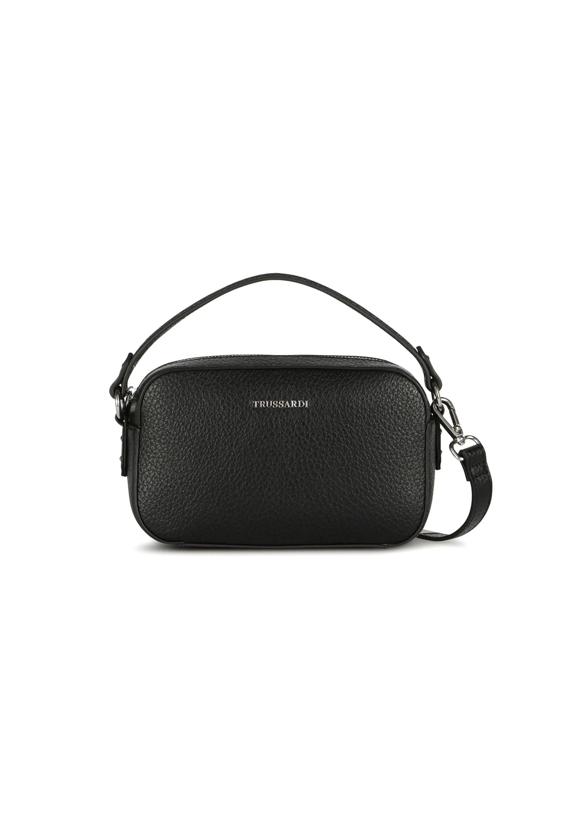 TRUSSARDI New Lisbona Camera Bag Borsa Black 75B01426