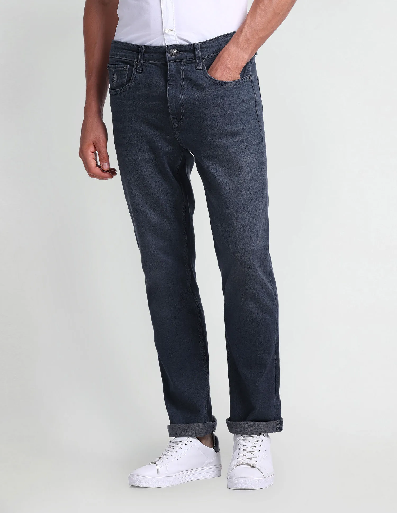 U.S. Polo Assn. Denim Co. Harold Slim Straight Fit Blue Jeans