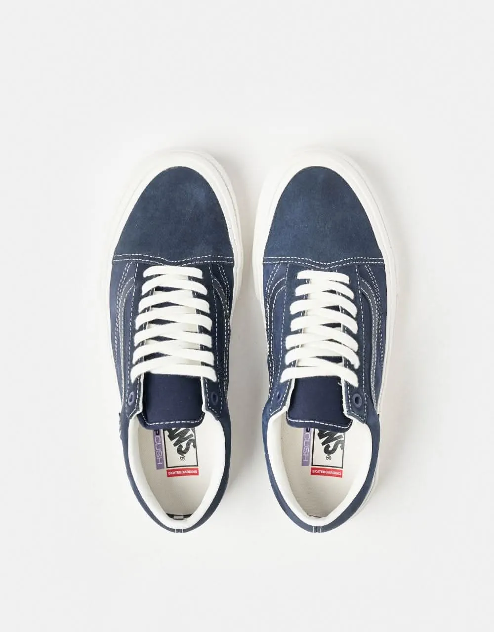 Vans Skate Old Skool Shoes - Wrapped Deep Navy/Vintage White