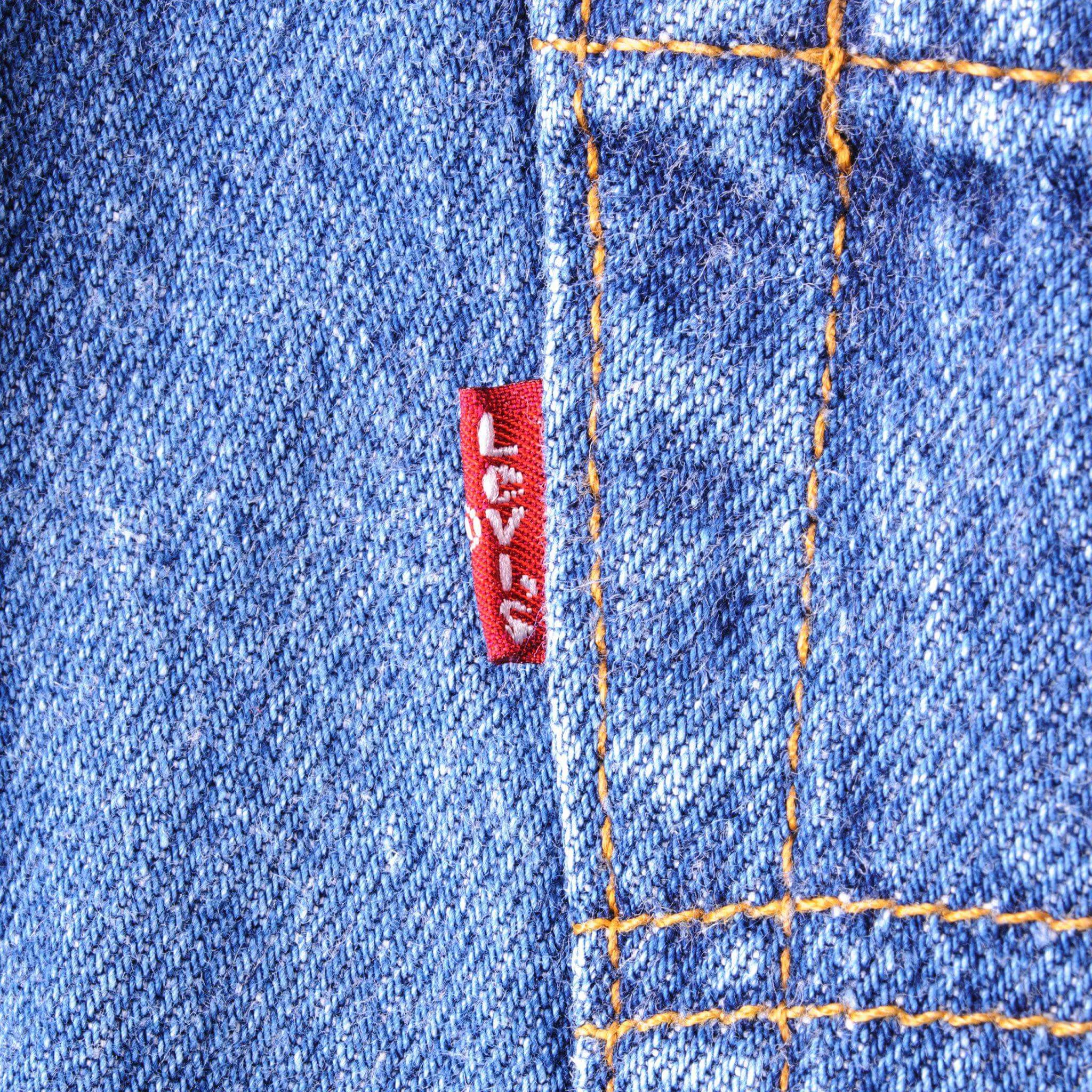 VINTAGE LEVIS 501 JEANS INDIGO 1988-1993 SIZE W33 L29 MADE IN USA