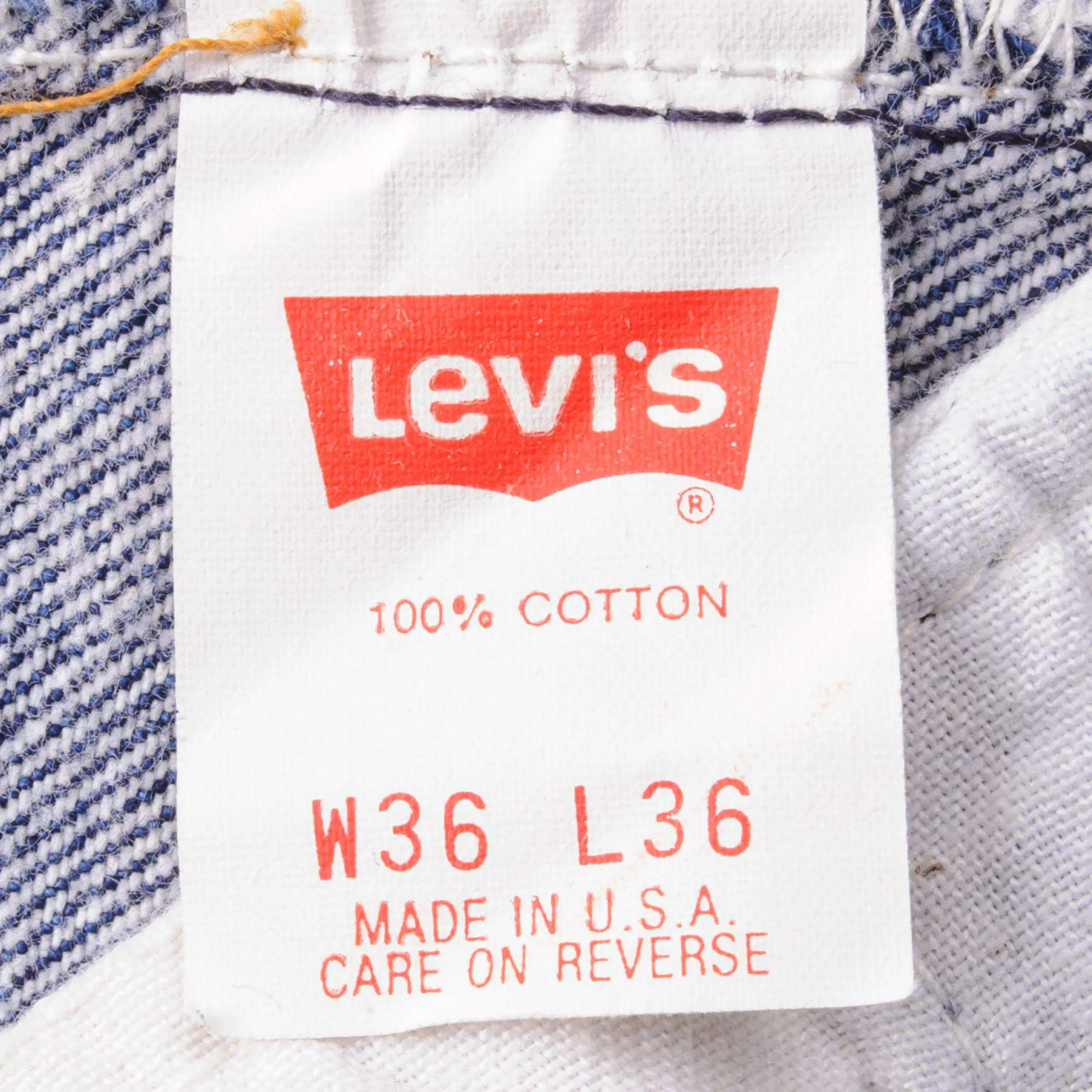 VINTAGE LEVIS 501 JEANS INDIGO 1988-1993 SIZE W35 L32 MADE IN USA