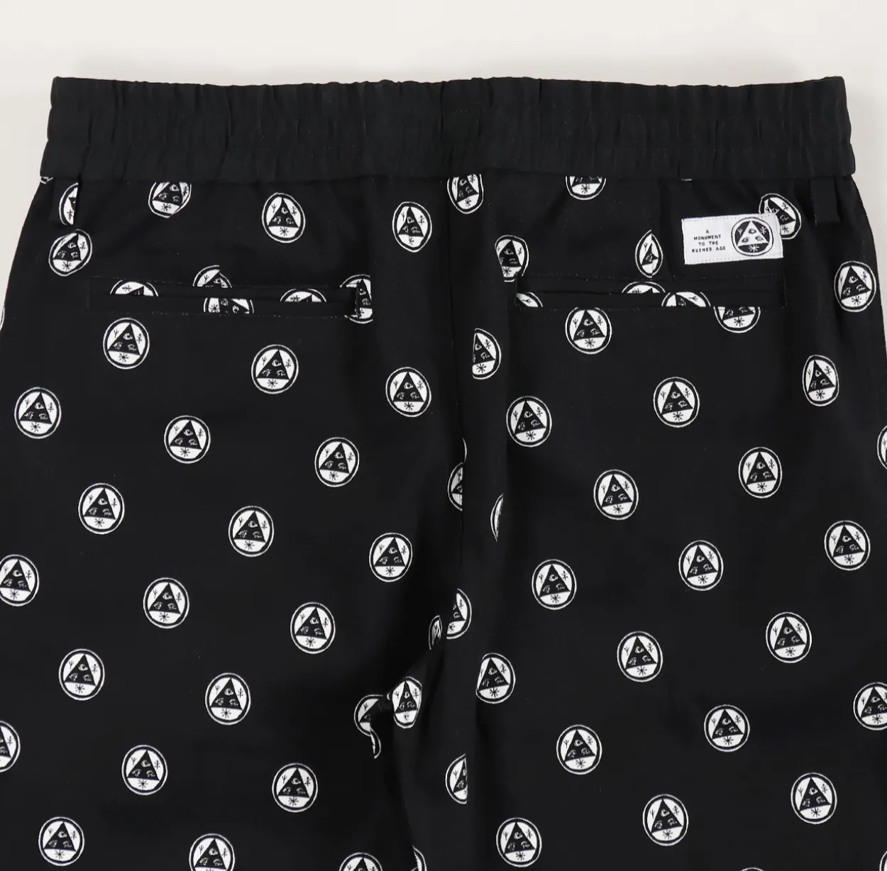 Welcome Skateboards - Tali-Dot Elastic Pant - Black/White