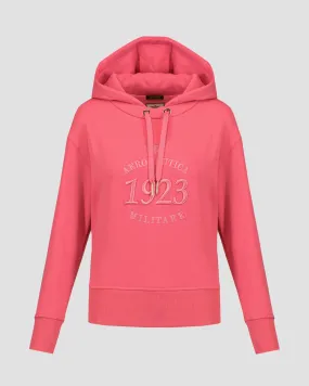 Women's pink hoodie Aeronautica Militare 241fe1888df541-19315