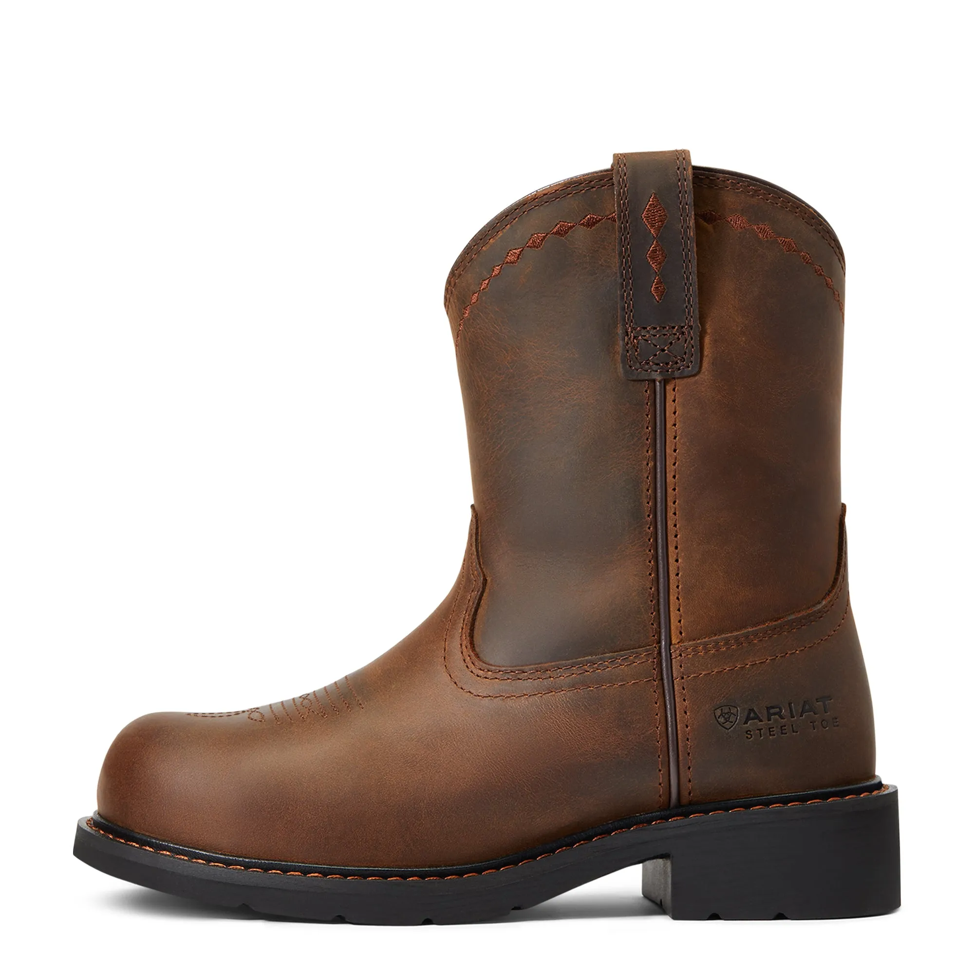 Women's Ariat Fatbaby Work Pull-On Steel Toe Work Boot #10040431