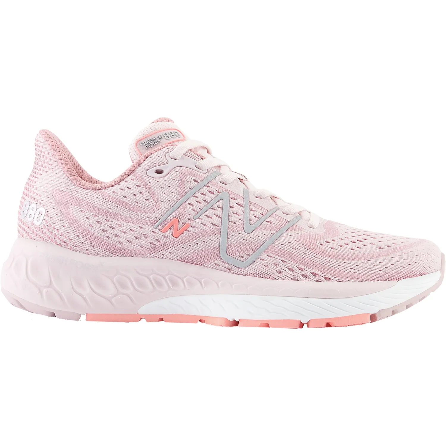 Women's New Balance W880C13 Fresh Foam X Stone Pink/Hazy Rose/Black Metallic Mesh