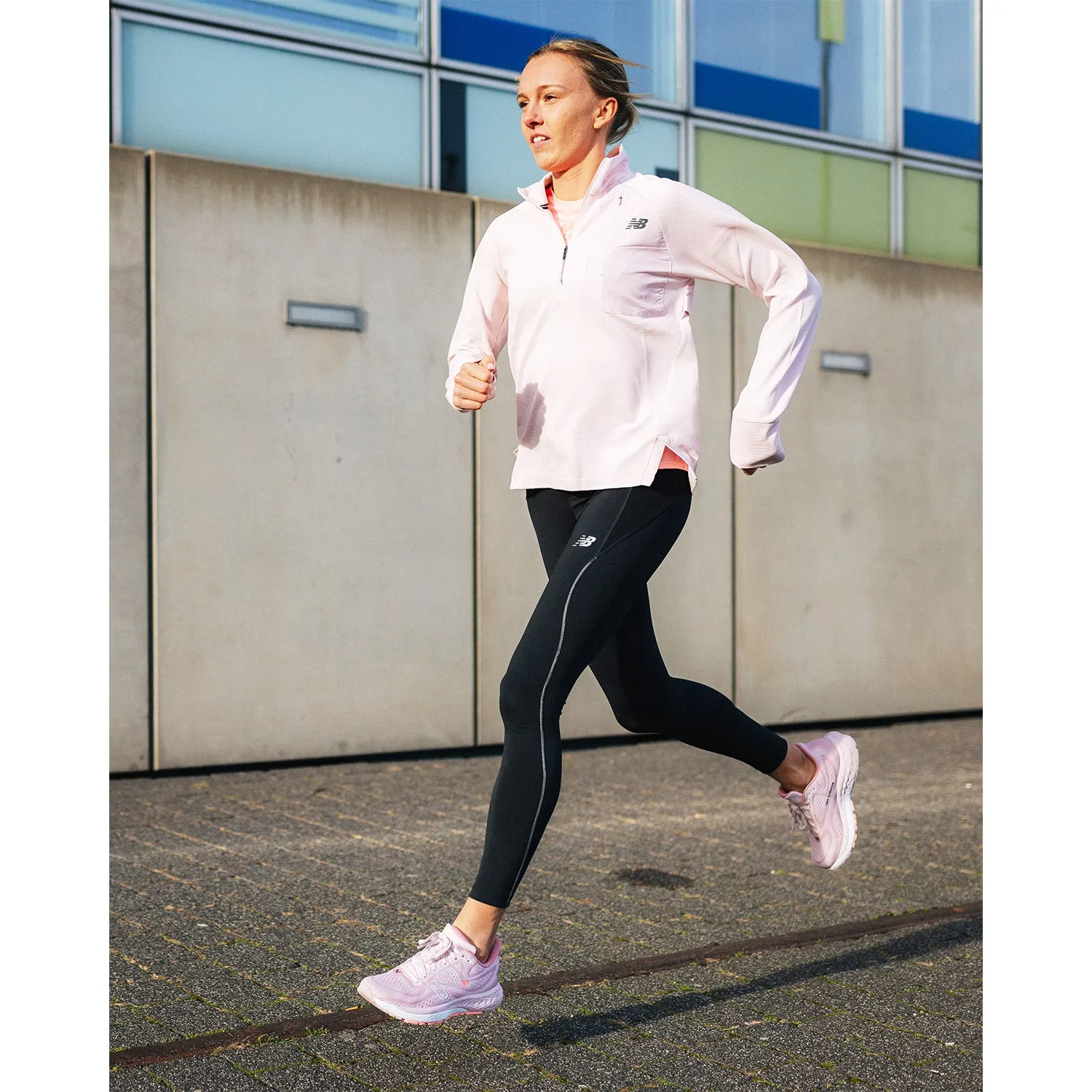 Women's New Balance W880C13 Fresh Foam X Stone Pink/Hazy Rose/Black Metallic Mesh