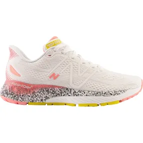 Women's New Balance W880R13 Fresh Foam X White/Grapefruit Mesh