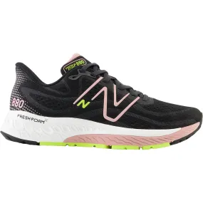 Women's New Balance W880Y13 Fresh Foam X Black/Pink Moon Mesh