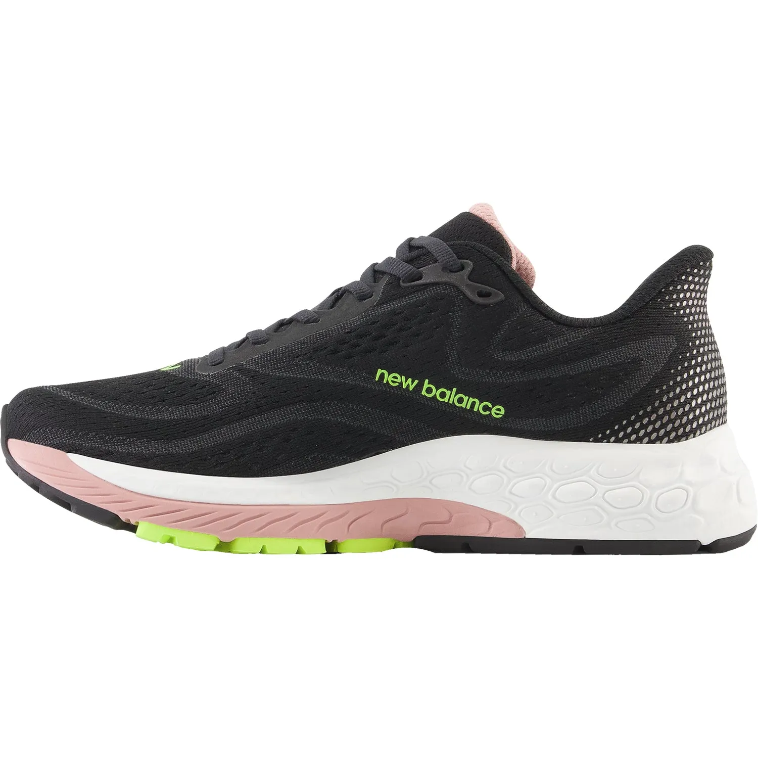 Women's New Balance W880Y13 Fresh Foam X Black/Pink Moon Mesh