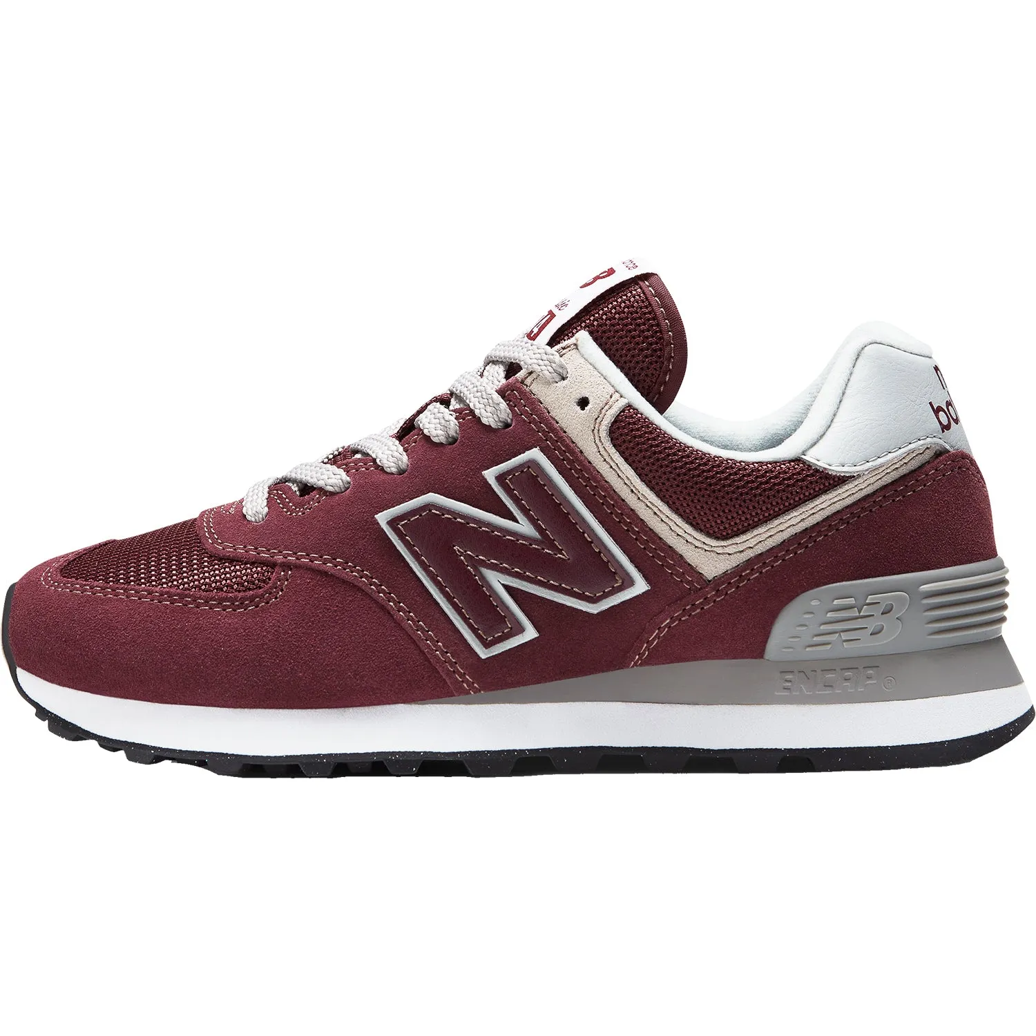 Women's New Balance WL574EVM Burgundy Suede