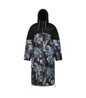 Womens/ladies christian lacroix milhaud paint splatter longline padded jacket black Regatta